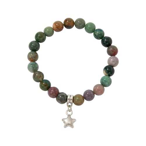 Zkydhbd Spiralen Sternperlen Armband Unregelmäßige Türkissteine Steine Böhmische Stile Verstellbares Seil Star Perle von Zkydhbd