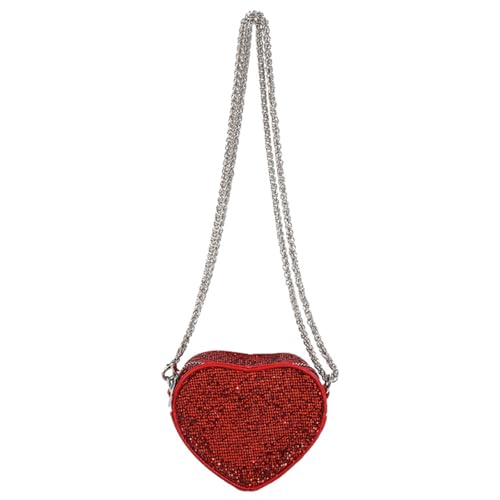 Zkydhbd Sprudelnde Pailletten Herzform Geldbeutel Crossbody Tasche Valentinstag Kleine Umhängetasche Für Frauen Und Mädchen Geldbörse Brieftasche von Zkydhbd