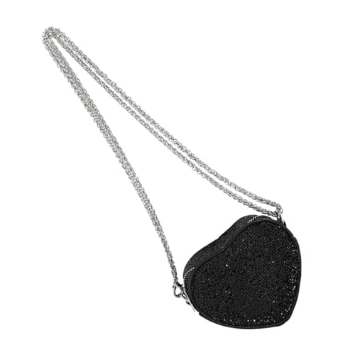 Zkydhbd Sprudelnde Pailletten Herzform Geldbeutel Crossbody Tasche Valentinstag Kleine Umhängetasche Für Frauen Und Mädchen Geldbörse Brieftasche von Zkydhbd