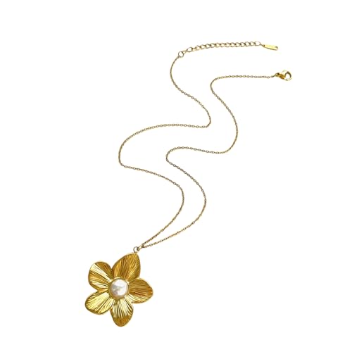 Zkydhbd Stapelbares Schmetterling Blumenheiztkette Halskette Leichte Edelstahl Schlüsselbeinkette Juwely Geschenk Für Ihre Modische Schmetterling Stapelkette von Zkydhbd