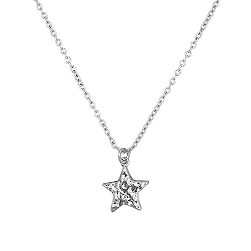Zkydhbd Star Anhänger Choker Star Neck Schmuck Legierungsmaterial Stern Anhänger Halsketten Party Schmuck Geschenk Für Frauen Mädchen Teenager Star Anhänger Hals Schmuck Schmuck von Zkydhbd