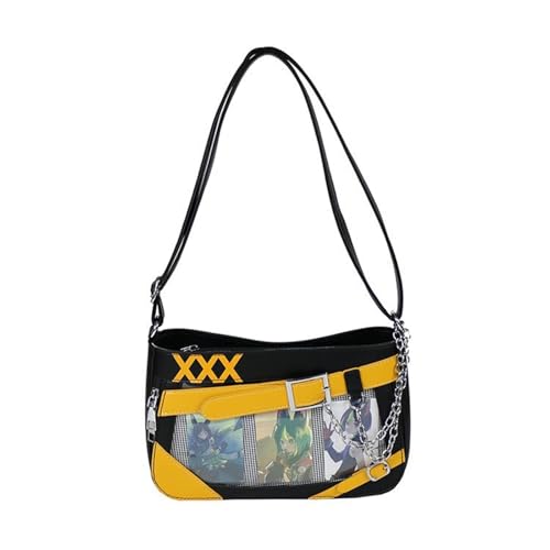 Zkydhbd Stilvolle Crossbody Tasche Für Frauen Mit Abzeichenanzeige Und Verstellbares Riemen Schöne Anime Design Umhängetaschen Für Studenten Ästhetischer Messenger Tasche von Zkydhbd