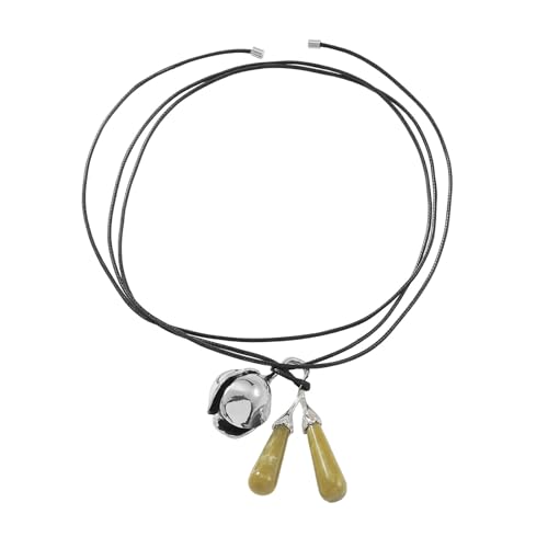 Zkydhbd Stilvolle Glocken Anhänger Halskette Mit Bequemem Riemen Bequem Für Jugendliche Trendsetter Und Modeliebhaber Verstellbares Seil von Zkydhbd