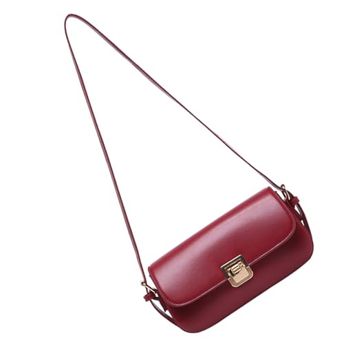 Zkydhbd Stilvolle Handtasche Umhängetaschen PU Leder Achselstärke Geldbörse Damen Satchel Geldbörse Geeignet Für Verschiedene Anlässe Pendlertasche von Zkydhbd