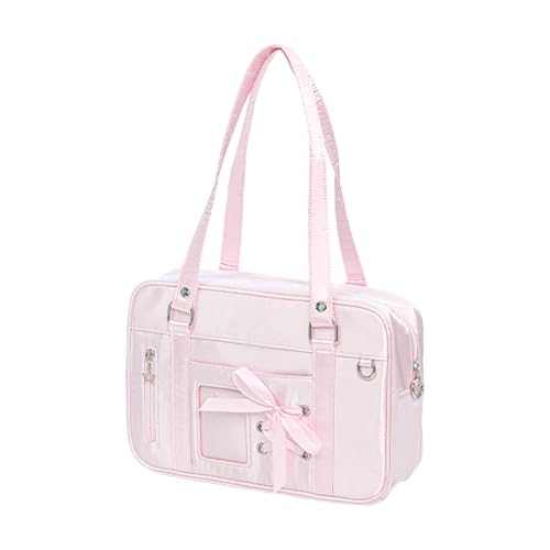 Zkydhbd Stilvolle Umhängetasche Schnürung Crossbody Taschen Schöne Itabag Japanische Stils Messengerbeutel Für Stecknadel Display Einfacher Schulter Pendeln Teenager Schnürung Itabag Casual Crossbody von Zkydhbd