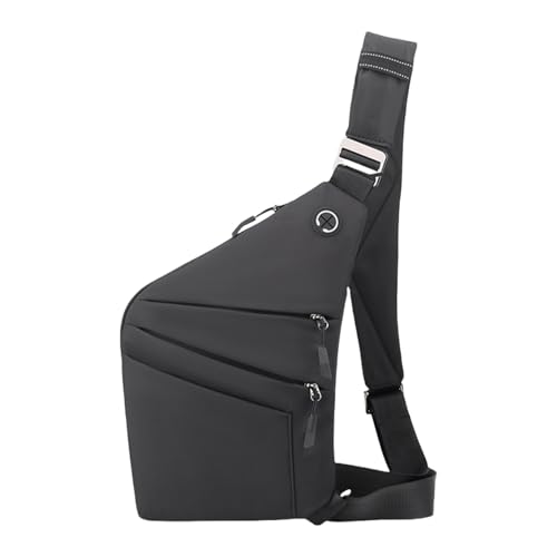 Zkydhbd Stilvolle Und Sichere Brusttasche Für Männer Mit Mehreren Taschen Und Ein Verstellbarem Gurt Nylon Crossbody Taschen Umhängetaschen Kompakte Reise Umhängetasche von Zkydhbd
