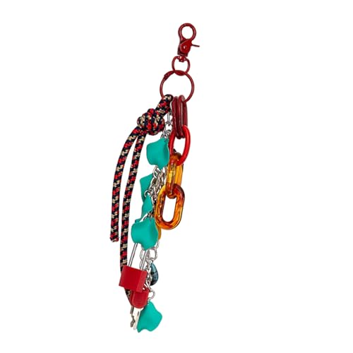 Zkydhbd Stilvoller Mehrzweck Nylon Kabel Lock Kettenkette Anhänger Modezubehör Für Handtaschen Und Schlüsseldekoration Unisex Designs Reisetasche Verzierung von Zkydhbd