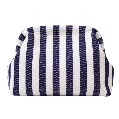 Zkydhbd Strand Gewebt Häkelhandtasche Für Frauen Und Mädchen Strickknödelbeutel Kontrastfarben Geldbörse Abendbeutel Reisetasche Stricktasche von Zkydhbd