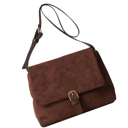 Zkydhbd Stylish Casual Aberarm Bag PU Leder Umhängetaschen Funktionale Handtasche Großer Kapazität Verstellbarer Riemen Für Tägliche Gebrauchsquadratte Handtasche von Zkydhbd
