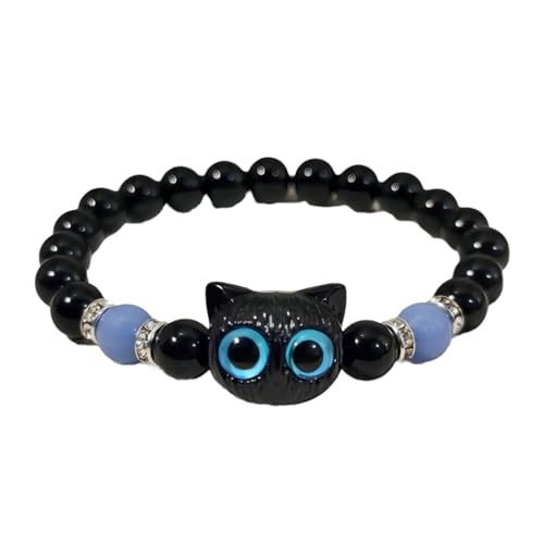 Zkydhbd Stylish Charme Armband Leuchtqualität Harzkatze Handkette Tägliche Und Partys Einzigartiges Formarmband von Zkydhbd