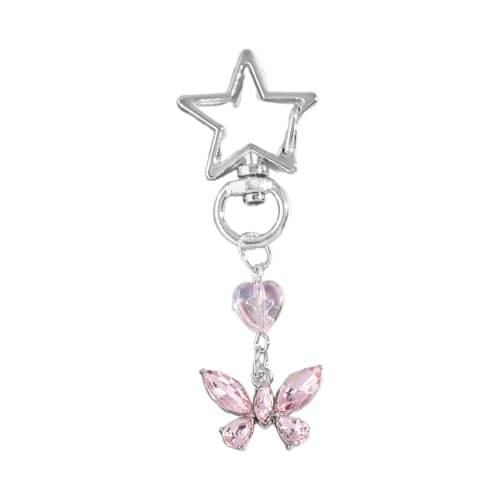 Zkydhbd Stylish Heart and Butterfly Anhänger Keychain Trendy Hollow Sternschlüsselringe Mit Bowknotherz Anhänger Für Bag Key Geldbeutel Hollow Star Charme Zkydhbd Stylish Heart and Butterfly Anhänger Keychain Trendy Hollow Sternschlüsselringe Mit Bowknotherz Anhänger Für Bag Key Geldbeutel Hollow Star Charme von Zkydhbd