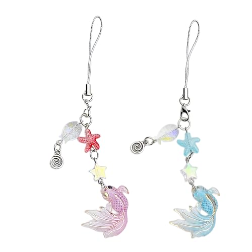 Zkydhbd Stylish Telefon Charme Handy Kette Anhänger Perlen Keychain Beutel Rucksack Dekorationen Für Modewächter Personen Mobiltelefone von Zkydhbd