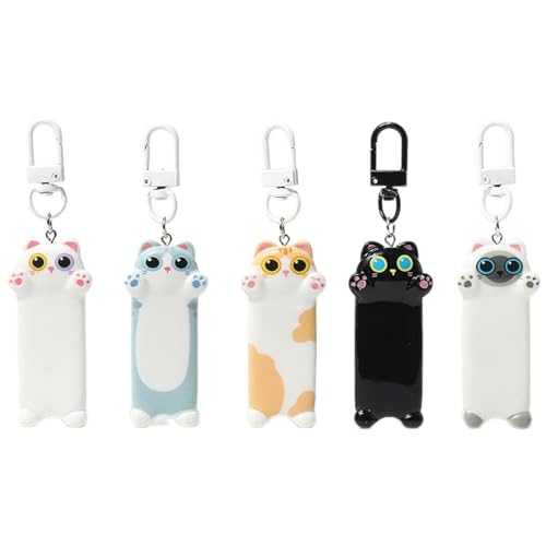 Zkydhbd Süße Cartoon Katze Keychain Schöne Kätzchen Schlüsselkette Für Frauen Autobehänge Orament Keyring Geldbeutel Accessoire Netter Schlüsselbund von Zkydhbd