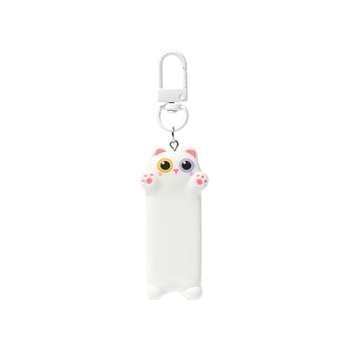Zkydhbd Süße Cartoon Katze Keychain Schöne Kätzchen Schlüsselkette Für Frauen Autobehänge Orament Keyring Geldbeutel Accessoire Netter Schlüsselbund von Zkydhbd
