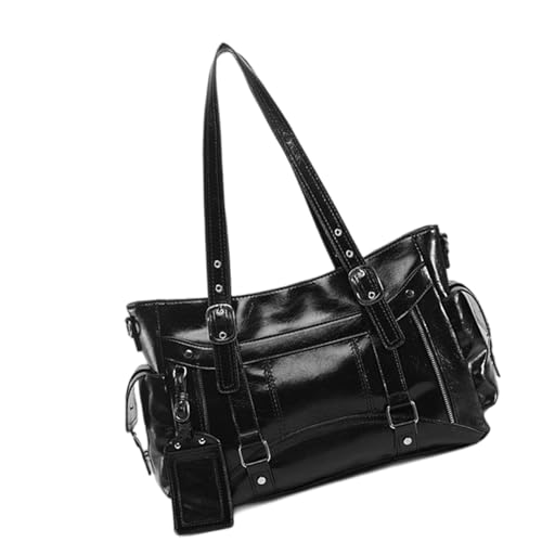 Zkydhbd Süße Und Nervöse Achselbeutel Große Kapazität Handtasche Crossbody Geldbeutel Für Tägliche Pendelpendelpendelpendelpendel PU Schulter Leder Schulter von Zkydhbd