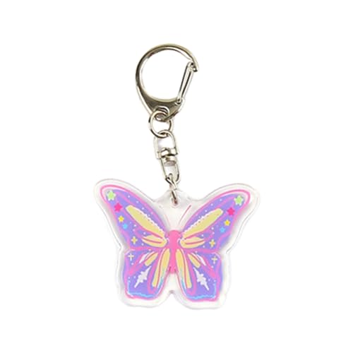 Zkydhbd Süßer Süßer Schmetterling Anhänger Keychain Fashion Schlüsselringbeutel Charme Autosschlüsselhalter Für Geldbeutel Handtasche Dekorationsbeutel Anhänger Charme Schlüsselbund Dekoration von Zkydhbd