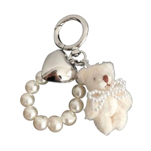 Zkydhbd Sweet Heart Plüschbär Schlüsselbär Anhänger Hübsche Hänge Dekorationen Schlüsselring Charme Für Geldbeutel Beutel Rucksack Handtasche Handtasche Anhänger Keychain Charme von Zkydhbd