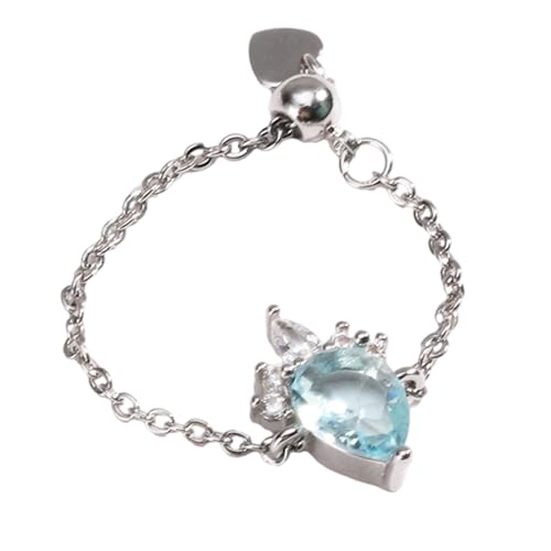 Zkydhbd Teardrop Dating Ringe Einstellbare Geometrische Kupferstruktur Für Party Und Tägliche Modische Statement Ringe Geometrisch Geometrisch von Zkydhbd