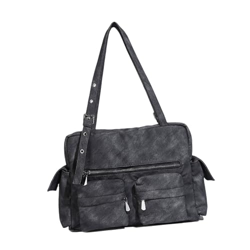 Zkydhbd Tragbare Frauenbeutel Für Winter Große Kapazität Umhängetaschen PU Leder Achselstasche Pendeln Handtasche Achselstasche von Zkydhbd