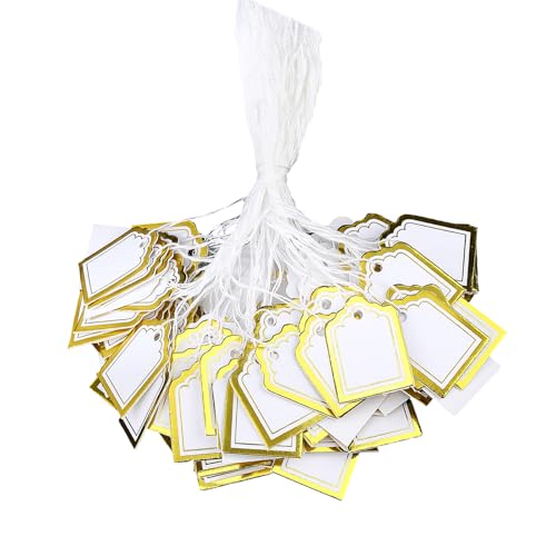Zkydhbd Trapezpreise Displaykarten Packung Mit 500 Recycelten Goldpapier Einzelhandel Juweliermarkierungsvorrichtungen Recycelbare Trapez Produktetiketten von Zkydhbd