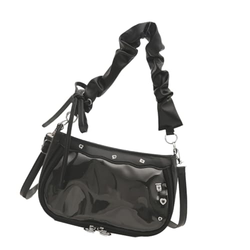 Zkydhbd Trende Effekt Handtasche Mit Gerissenem Detail Umhängetasche PU Leder Achselbindungsasche Für Freizeitreisen Und Tägliche Verwendung Tintenfärbemitteltasche von Zkydhbd