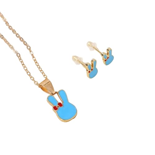 Zkydhbd Trendige Kaninchen Halskette Und Ohrring Set Designs Für Frauen Und Kinder Die Für Verschiedene Gelegenheiten Geeignet Sind. von Zkydhbd