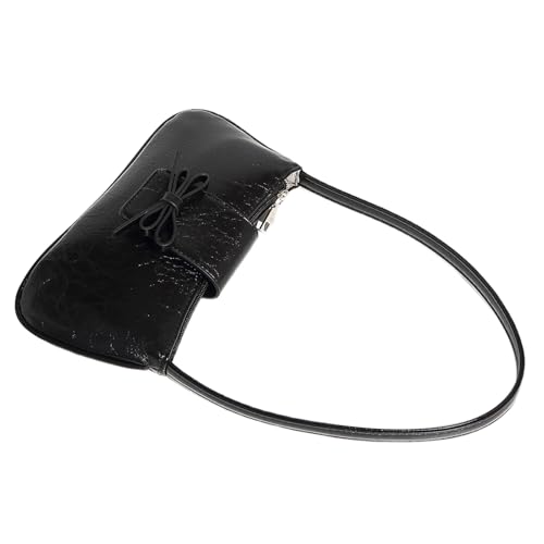 Zkydhbd Trendige PU Lederhandtasche Mit Bögen Designs Umhängetasche Zum Verbesserung Ihrer Outfits Für Termine Und Einkaufsbücher Elegante Frauenbeutel von Zkydhbd