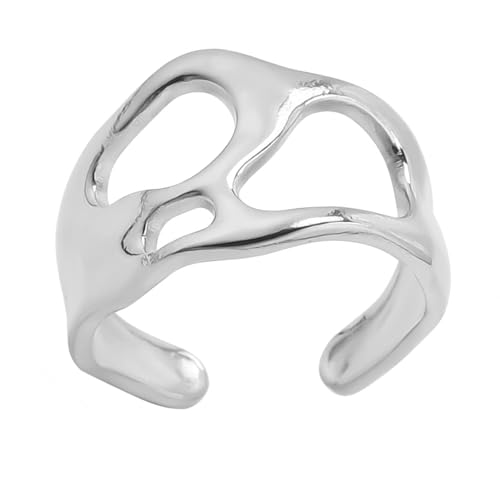 Zkydhbd Trendige Unregelmäßige Ringe Anspruchsvolle Multifauntionale Fingerschmuck Eröffnung Für Mode Einzelpersonen Jeder Outfit Party Accessoire von Zkydhbd