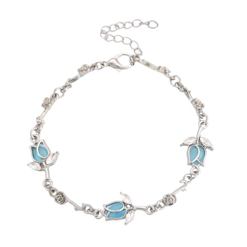 Zkydhbd Trendy Blumenarmband Mit Glitzernden Diamanten Anspruchsvoller Blütengelenk Kettenschmuck Mit Kristallen Armband Stylish Frauenarmband Zkydhbd Trendy Blumenarmband Mit Glitzernden Diamanten Anspruchsvoller Blütengelenk Kettenschmuck Mit Kristallen Armband Stylish Frauenarmband von Zkydhbd