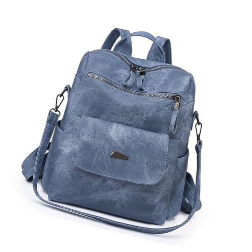 Zkydhbd Trendy Damen PU Leder Rucksack Geldbeutel Mit Reichlich Speicherplatz Für Studenten Professionelle Oder Reisende Ladies Leder Rucksack Geeignet von Zkydhbd