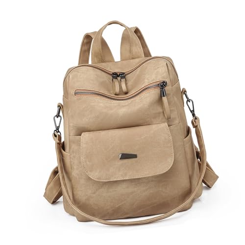 Zkydhbd Trendy Damen PU Leder Rucksack Geldbeutel Mit Reichlich Speicherplatz Für Studenten Professionelle Oder Reisende Ladies Leder Rucksack Geeignet von Zkydhbd