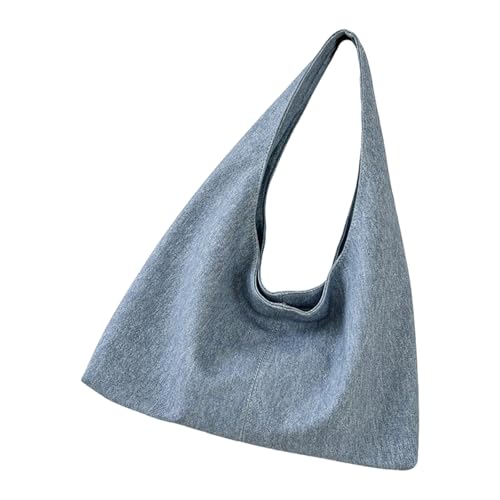 Zkydhbd Umgang Mit Großer Kapazität Für Frauen Stilvolle Achselhöhle Denims Achseleinkauf Einkäuft Einkaufen Handtasche Pendelpendeler Schulter Für Frauen Achselpendelpendelstile Handtasche von Zkydhbd