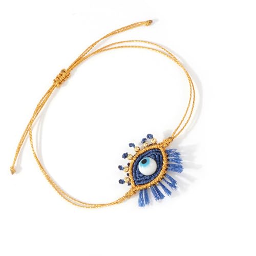 Zkydhbd Verstellbare Glasperle Aughandmade Für Paare Leichtes Unisex Schmuck Täglich Freundschaft Mode Wimpern Augen Handgelenk Accessoire von Zkydhbd