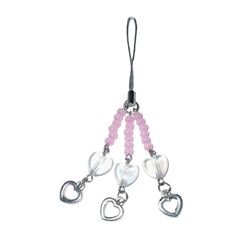 Zkydhbd Vielseitiger Telefonschmuck Empfindliche Telefon Charme Süße Telefonkette Handgefertigte Perlen Liebes Telefonanhänger Für Schlüsselkarten Telefon Perlen Telefonkette von Zkydhbd