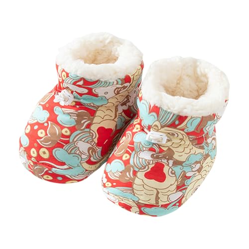 Zkydhbd Vorkern Krippenschuhe Gedrucktes Muster Baby Winter Sneaker Für 0-6 Monate Weiche Sohlen Erste Wanderschuhe Neugeborene Babyschuhe von Zkydhbd