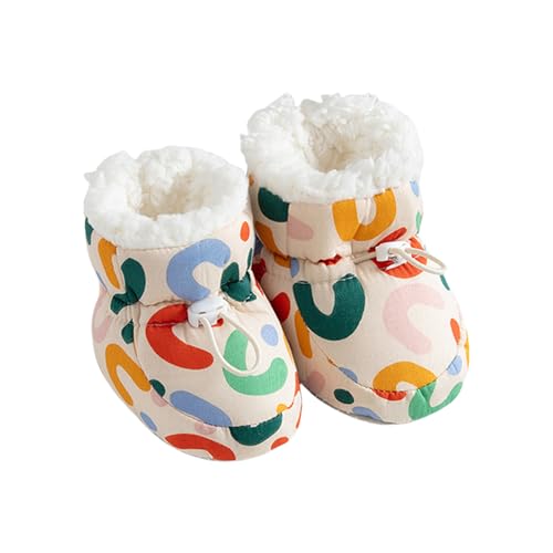 Zkydhbd Vorkern Krippenschuhe Gedrucktes Muster Baby Winter Sneaker Für 0-6 Monate Weiche Sohlen Erste Wanderschuhe Neugeborene Babyschuhe von Zkydhbd