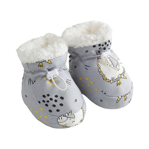 Zkydhbd Vorkern Krippenschuhe Gedrucktes Muster Baby Winter Sneaker Für 0-6 Monate Weiche Sohlen Erste Wanderschuhe Neugeborene Babyschuhe von Zkydhbd
