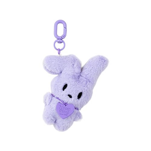 Zkydhbd Weiche Plüschpuppen Schlüsselbund Kaninchenform Keyring Rucksack Anhänger Tasche Anhänger Modische Personen Plüsch Kaninchen Keychain von Zkydhbd