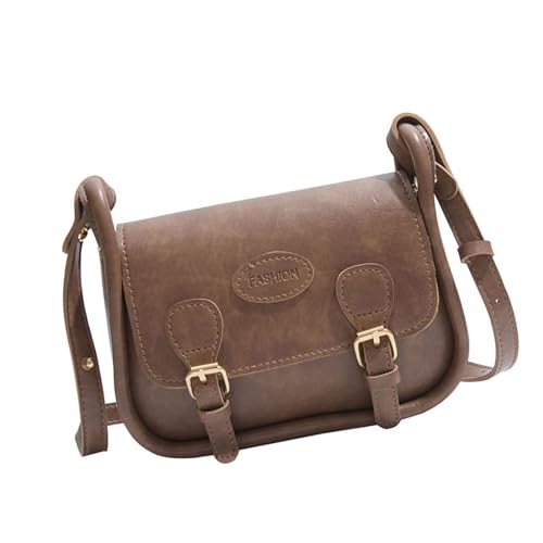 Zkydhbd Winter Messengers Tasche Für Frauen Square Retro Pendeln Stilvolle Schulter PU Leder Crossbody Frauen Modemessenger PU Leder Crossbody Winter Schulter von Zkydhbd