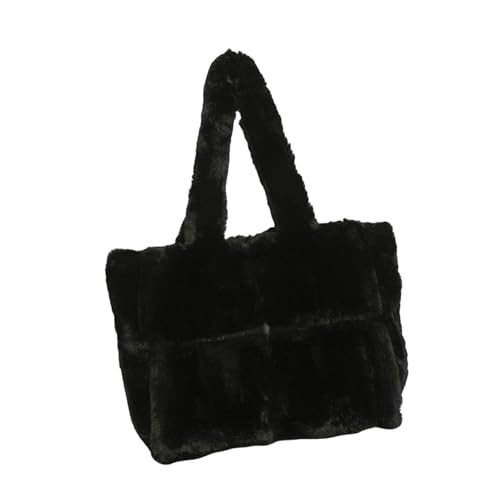 Zkydhbd Zeitgenössische Plüschhandtasche Mit Geräumiger Innenpreis Tasche Winter Für Arbeit Und Freizeitaktivitäten Gesteppte Schulter von Zkydhbd