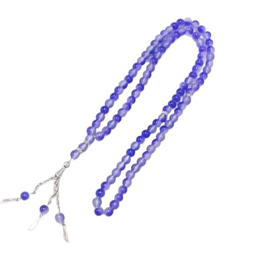 Zkydhbd Zwei Farbsimulierte Achatsteinarmband 99 Perlen Allergie Resistenter Schmuck Für Büroanlässe Und Lässige Outfits Elegant Simuliertes Achathandschmuck von Zkydhbd