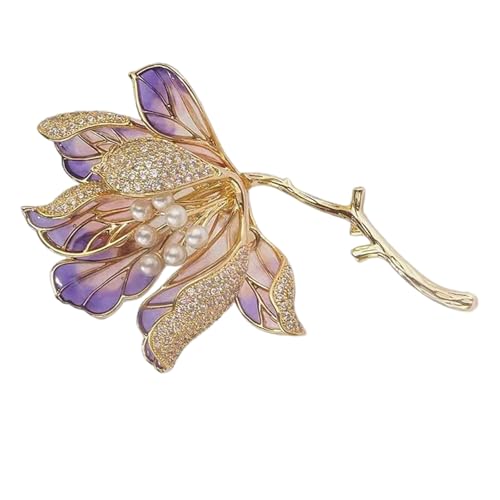 Zögerliche Emaillierte Und Legierte Crabapple Revers Stecknadel Für Frauen Modische Schmuckstücke Für Hochzeiten Und Soziale Versammlungen Stilvoller Reversnadel von Zkydhbd