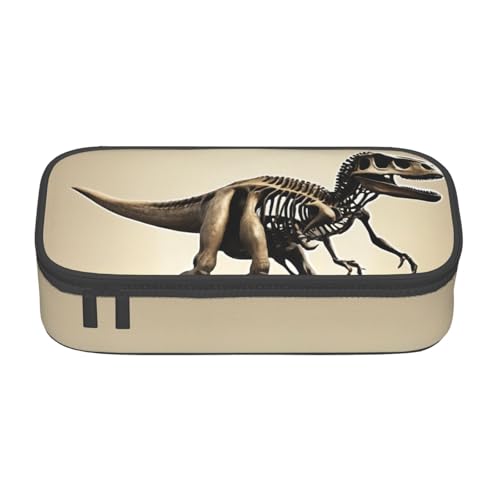 Zkyfll Dinosaur Fossils04 Federmäppchen, großes Fassungsvermögen, Organizer, tragbare Tasche, Make-up-Tasche, Kosmetiktasche von Zkyfll