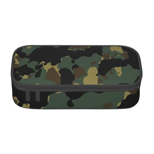 Zkyfll Federmäppchen mit Camouflage-Muster, großes Fassungsvermögen, Organizer, tragbare Tasche, Make-up-Tasche, Kosmetiktasche von Zkyfll