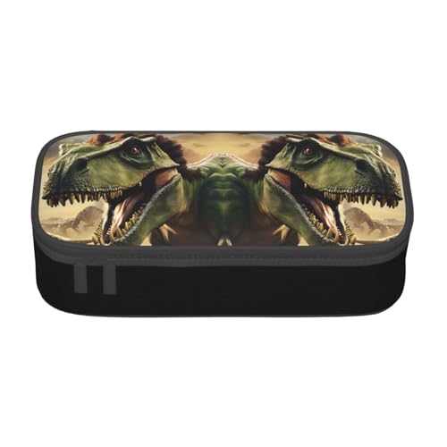 Zkyfll Federmäppchen mit Dinosaurier-Filmmotiv 04, großes Fassungsvermögen, Organizer, tragbare Tasche, Make-up-Tasche, Kosmetiktasche von Zkyfll