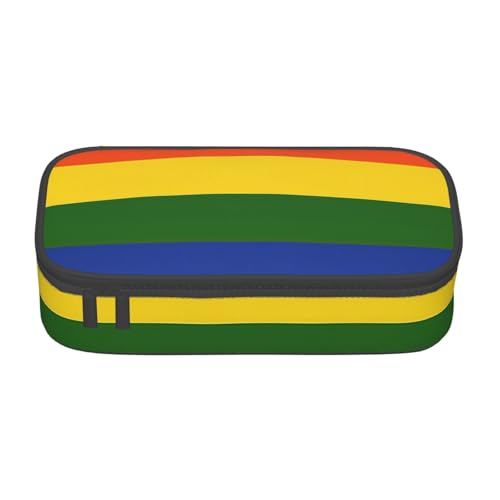 Zkyfll Federmäppchen mit Regenbogen-Flagge, großes Fassungsvermögen, Organizer, tragbare Tasche, Make-up-Tasche, Kosmetiktasche von Zkyfll