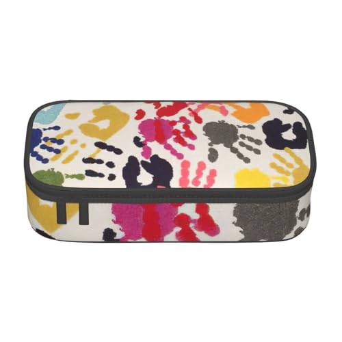 Zkyfll Handdruck Große Kapazität Schlamperetui Organizer Tragbare Tasche Kulturbeutel Kulturbeutel von Zkyfll