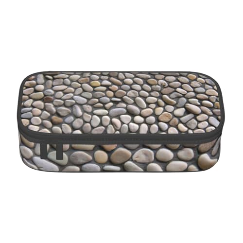 Zkyfll Tragbares Federmäppchen mit großem Fassungsvermögen, mit Kieselstein-Muster von Zkyfll
