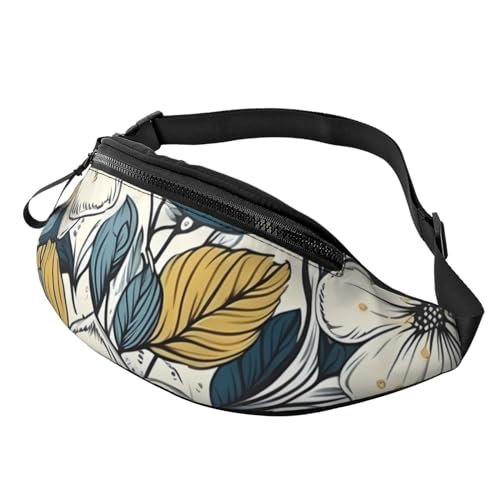 Bauchtasche, modische Bauchtasche für Damen und Herren, leichte Bauchtasche, Hüfttasche für Hundelaufen, Reisen, zufällige Zeichnung, Einheitsgröße, Einheitsgröße, Einheitsgröße, Wanderrucksack von Zltegako