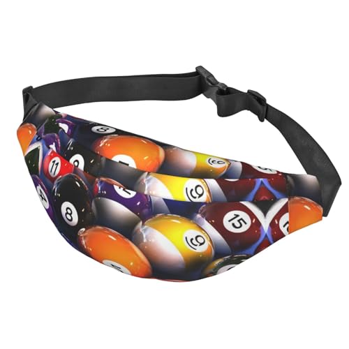 Bauchtasche Billard-Hüfttasche, coole Hüfttasche, verstellbare Schnallen, für Damen und Herren, Siehe Abbildung, Einheitsgröße, Wanderrucksack von Zltegako